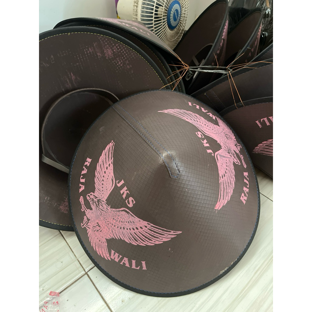 Caping Spons Plus Tali Dagu Caping Topi Petani Waterproof