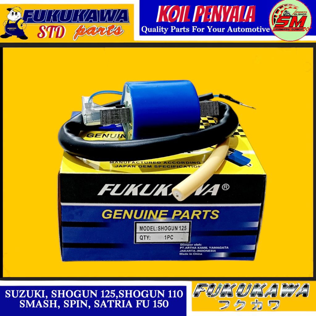 Koil Coil Pengapian Suzuki Shogun 125,Shoun110,Smash,Original Fukukawa