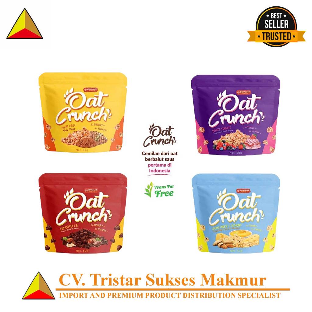 

Oat Crunch 50Gr makanan Ringan Snack Varian Rasa