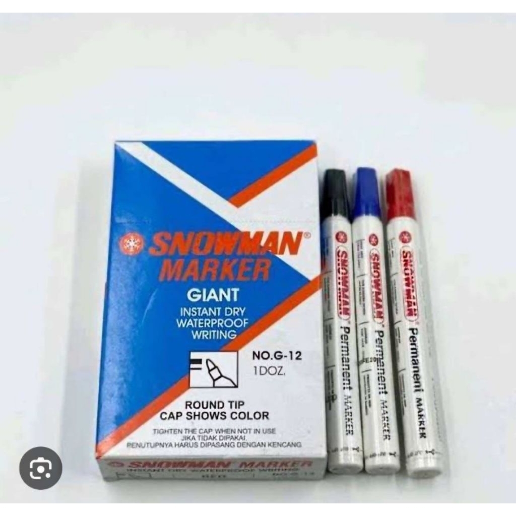 

Spidol Permanent G-12 Hitam (LUSINAN)