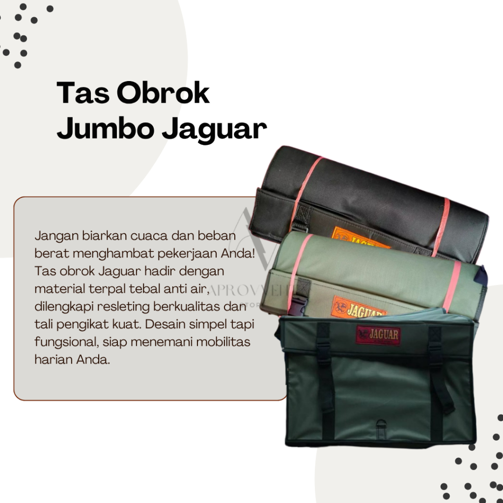 TERMURAH TAS OBROK JUMBO ANTI AIR MERK JAGUAR