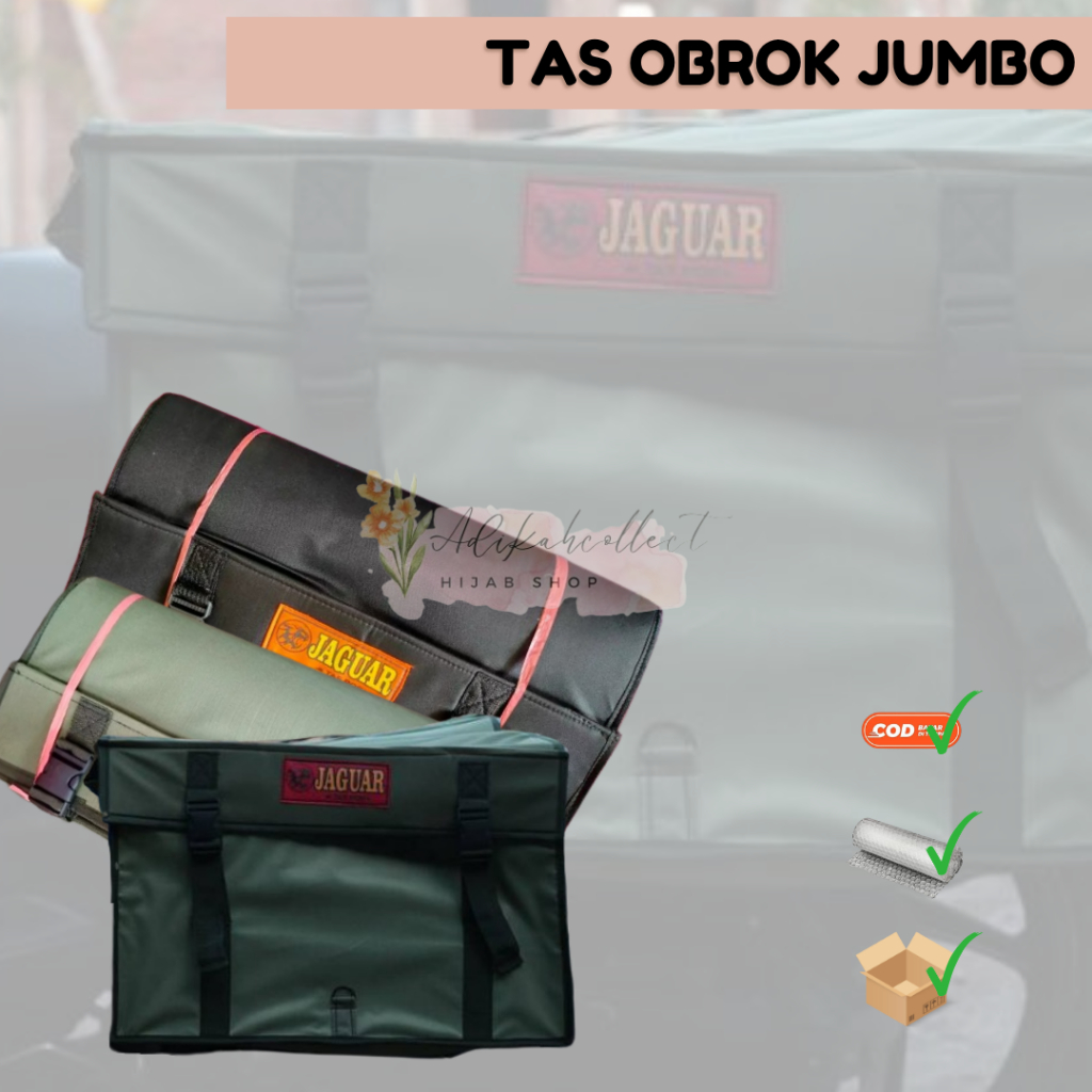 TERBARU TAS OBROK KURIR JAGUAR TAS KERANJANG MOTOR JUMBO TEBAL READY STOCK