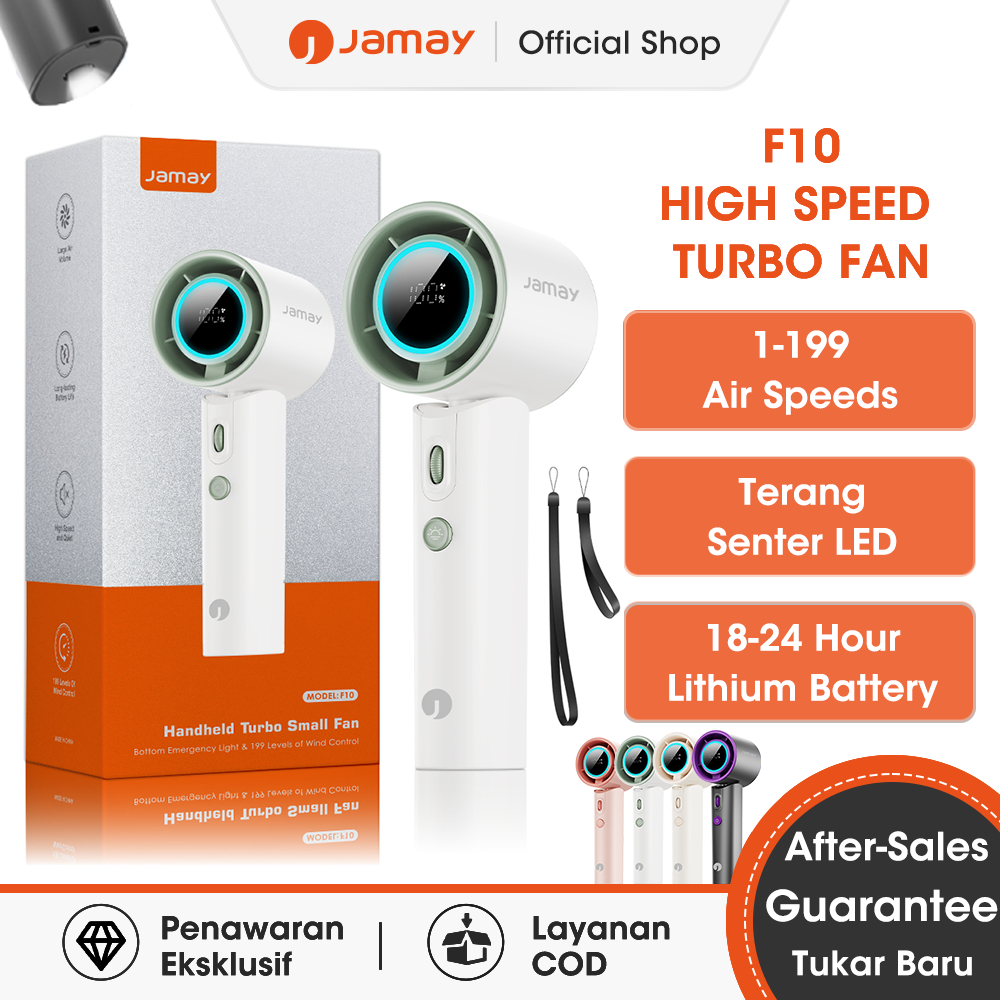 Jamay High Speed Kipas Senter 199 Gear Kompres es Untuk Mendinginkan Wind Kipas Angin Senter Digital