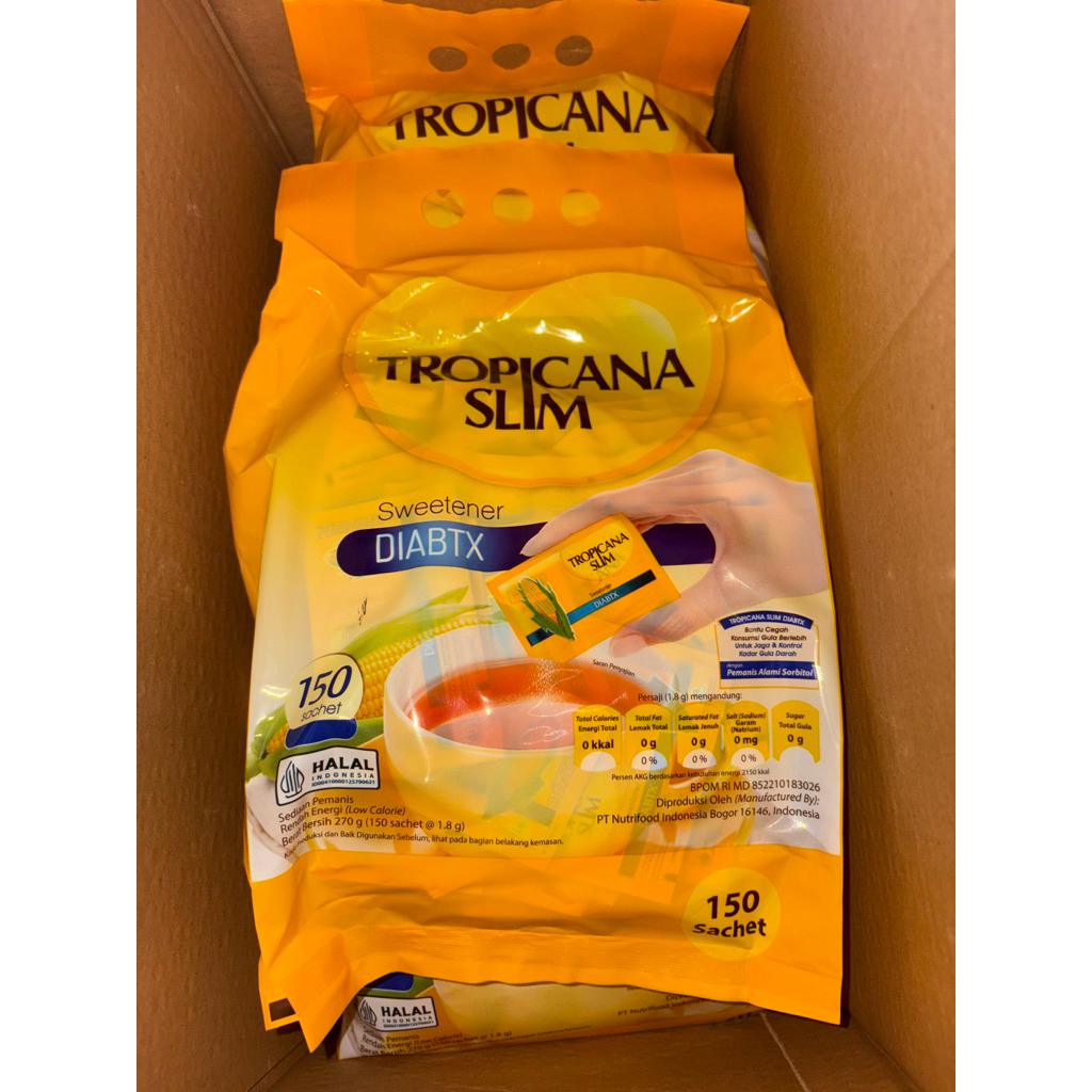 

GULA DIABETES Tropicana Slim DIABTX Kemasan Besar isi 150 Sachet Diabetix