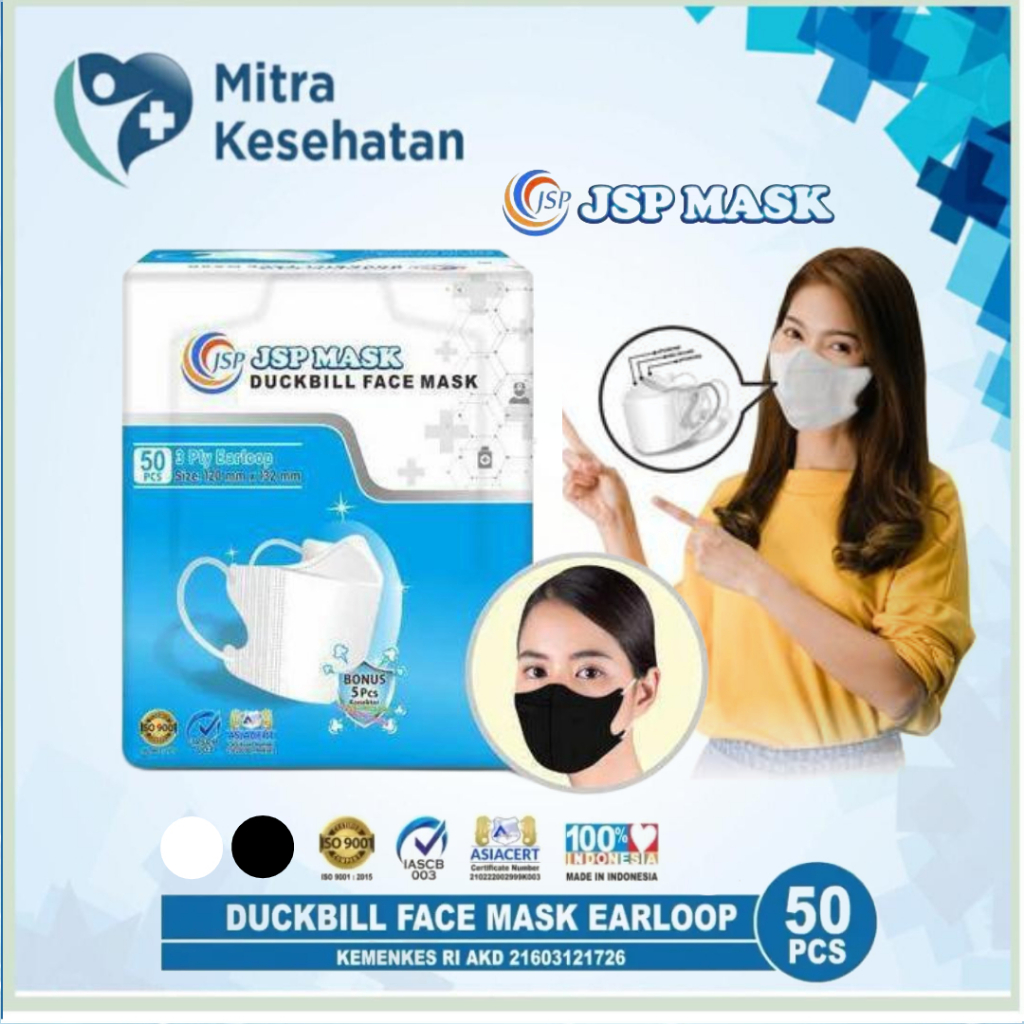 JSP MASK Duckbill Face Mask masker medis isi 50 pcs