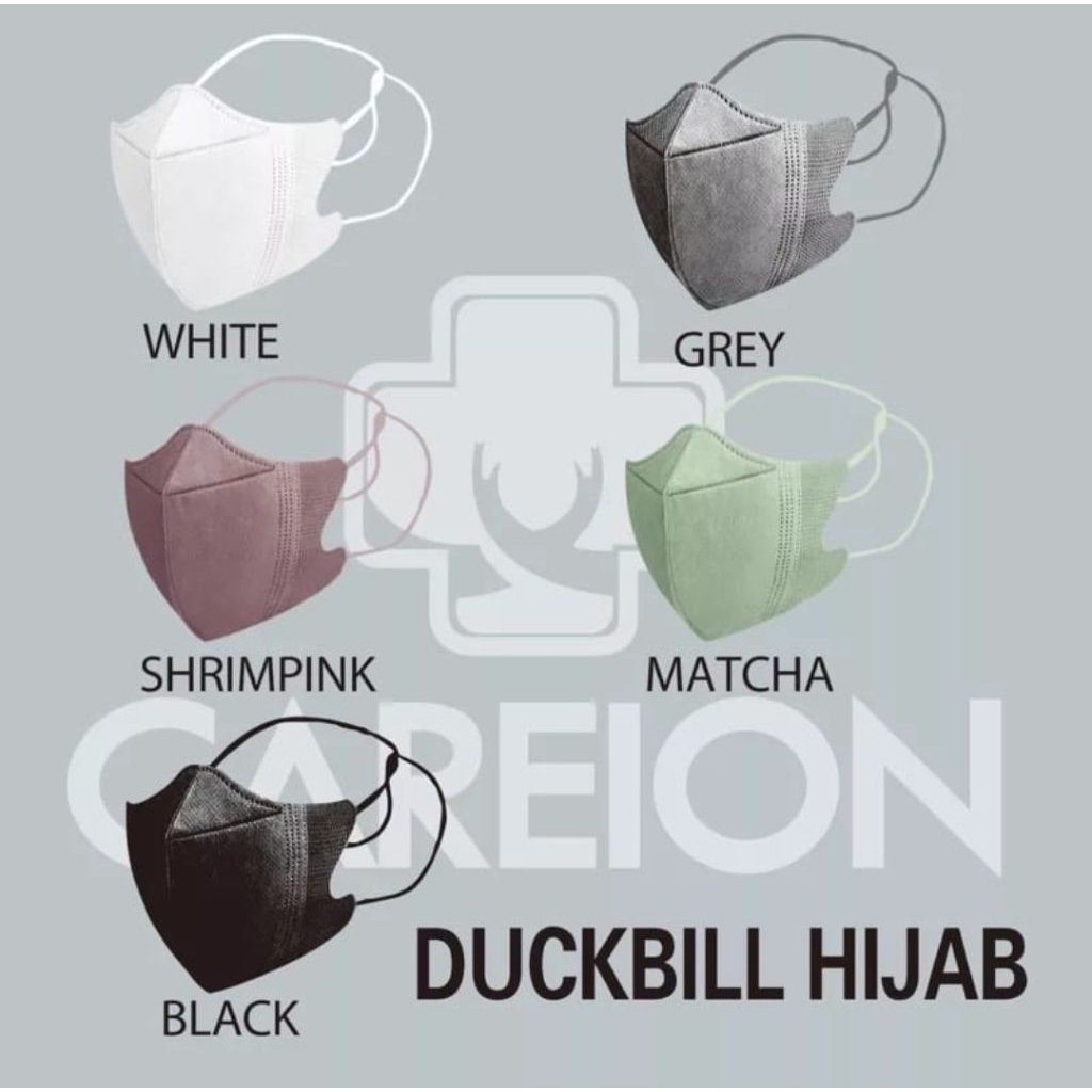 Masker Duckbill Hijab Masker Duckbill Headloop Masker Hijab Duckbill Earlop isi 50pc
