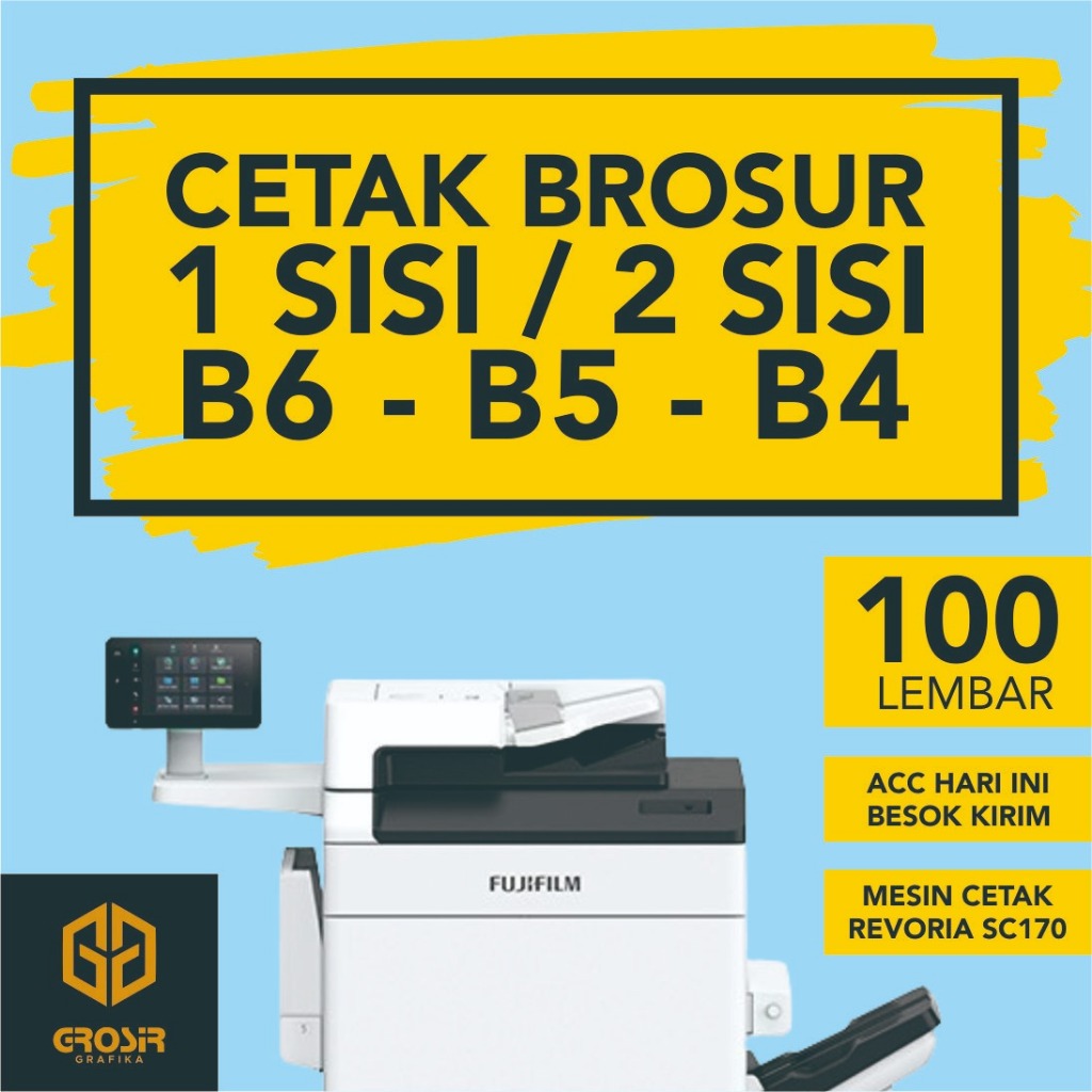 

Cetak Brosur B6 B5 B4 TERMURAH || PRINT BROSUR ||CETAK 100 LEMBAR
