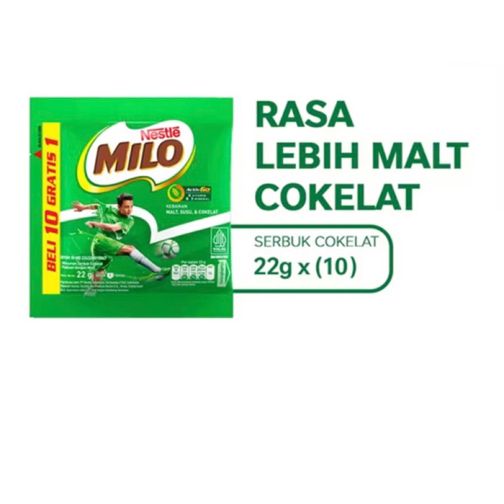 

MILO SACHET 1 renceng isi 11pcs