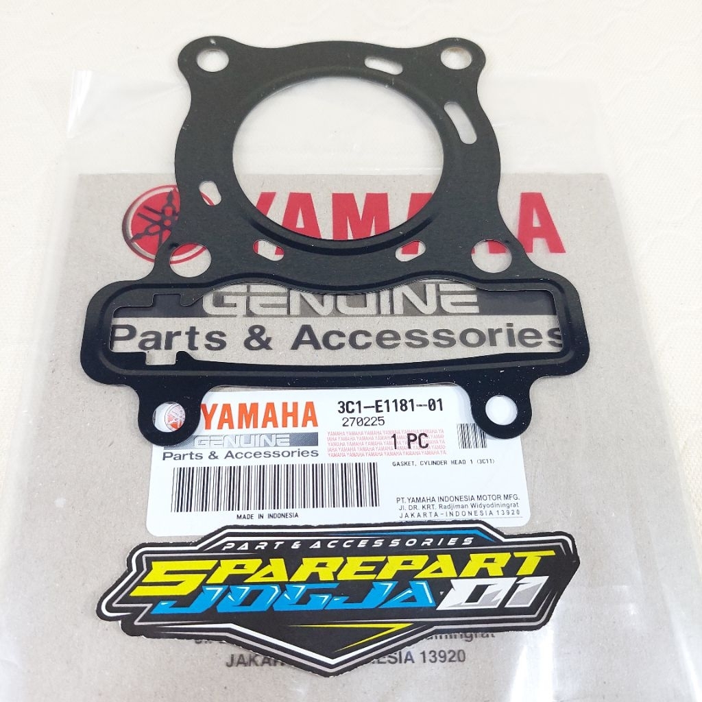 Perpak Packing Paking Gasket Blok Head Seher Atas Seng Vixion Nvl R15 Lama Old 2014 2015 ASLI ORIGIN