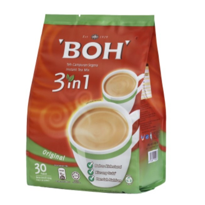 

Teh boh 3 in 1 instant tea mix original isi 30 sachet
