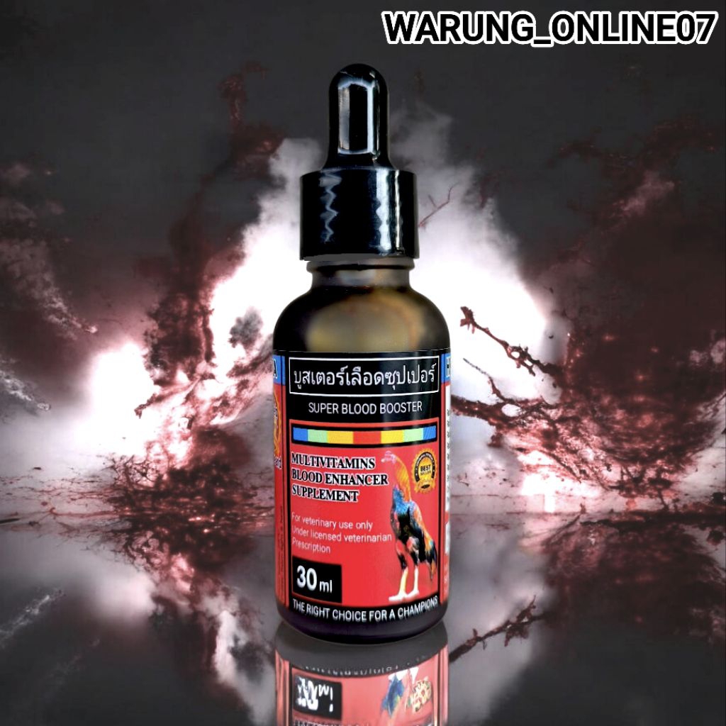 SUPER BLOOD BOOSTER 30ml - Suplemen Penambah Darah Untuk Ayam Pucat Mencegah Ngesup Anemia Kuningan 