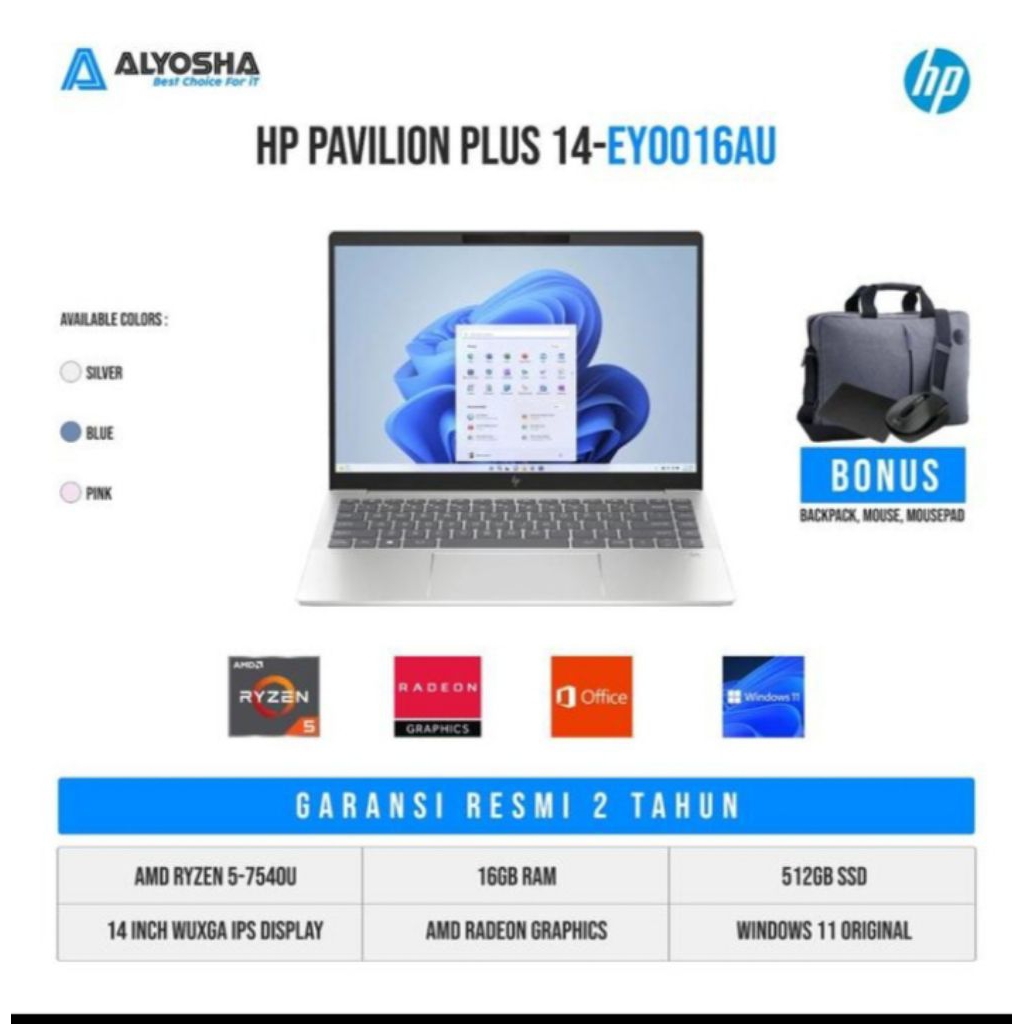 HP PAVILION PLUS 14 ey0016au/