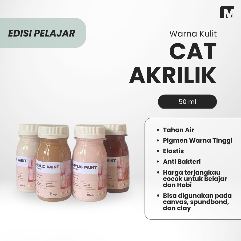 

Cat lukis/akrilik 50ml murah warna kulit/coklat