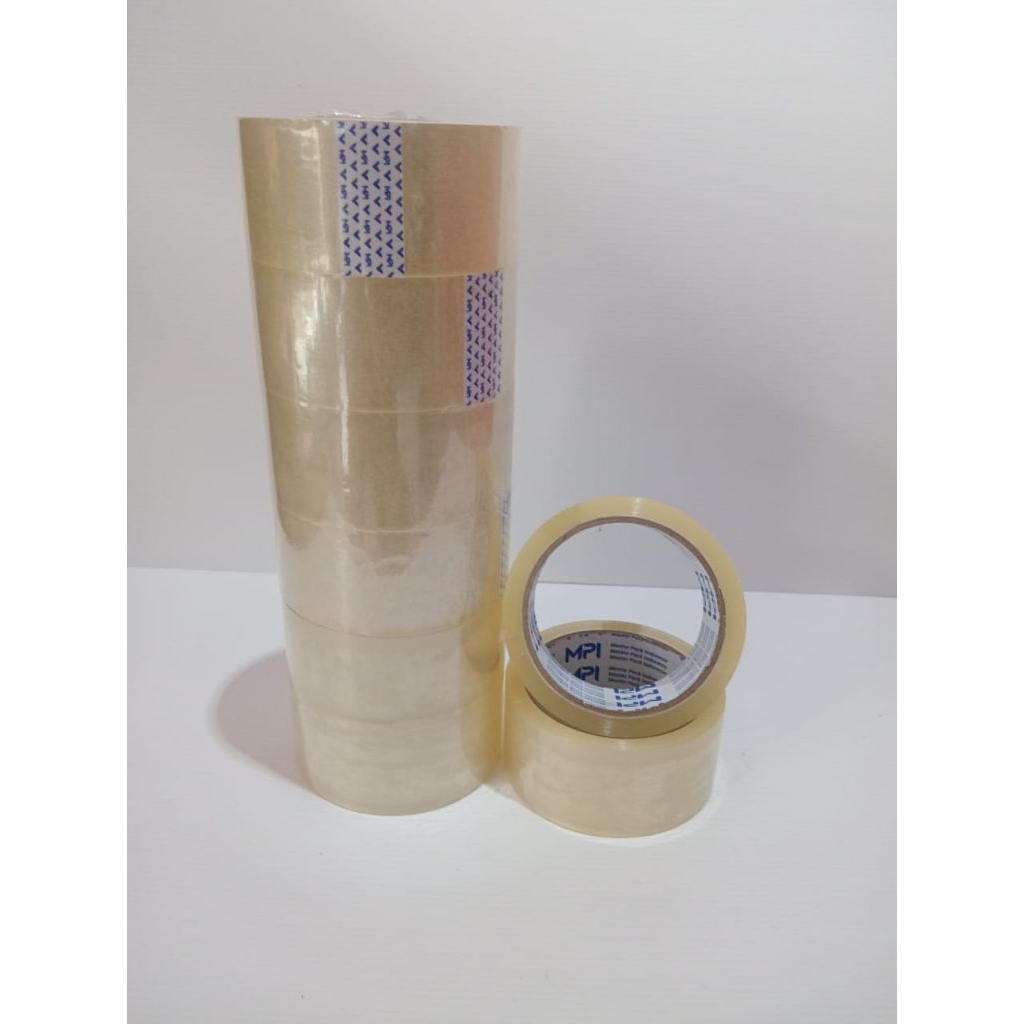 

lakban MPI per 6 pcs uk 45 mm x 72 yard lakban bening/adesive bening..