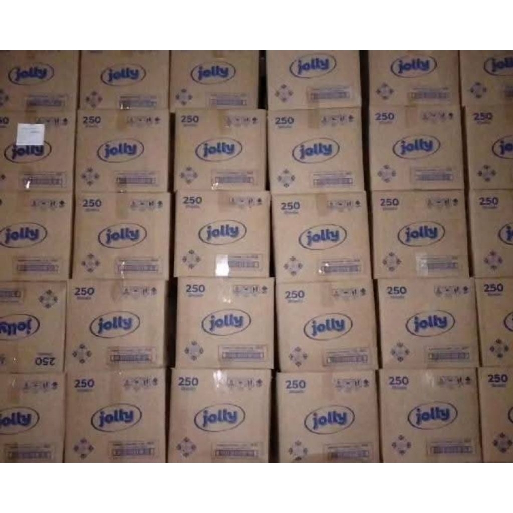 (1DUS) Tisu Tissue Jolly 250 Sheet DUS (ISI 48)