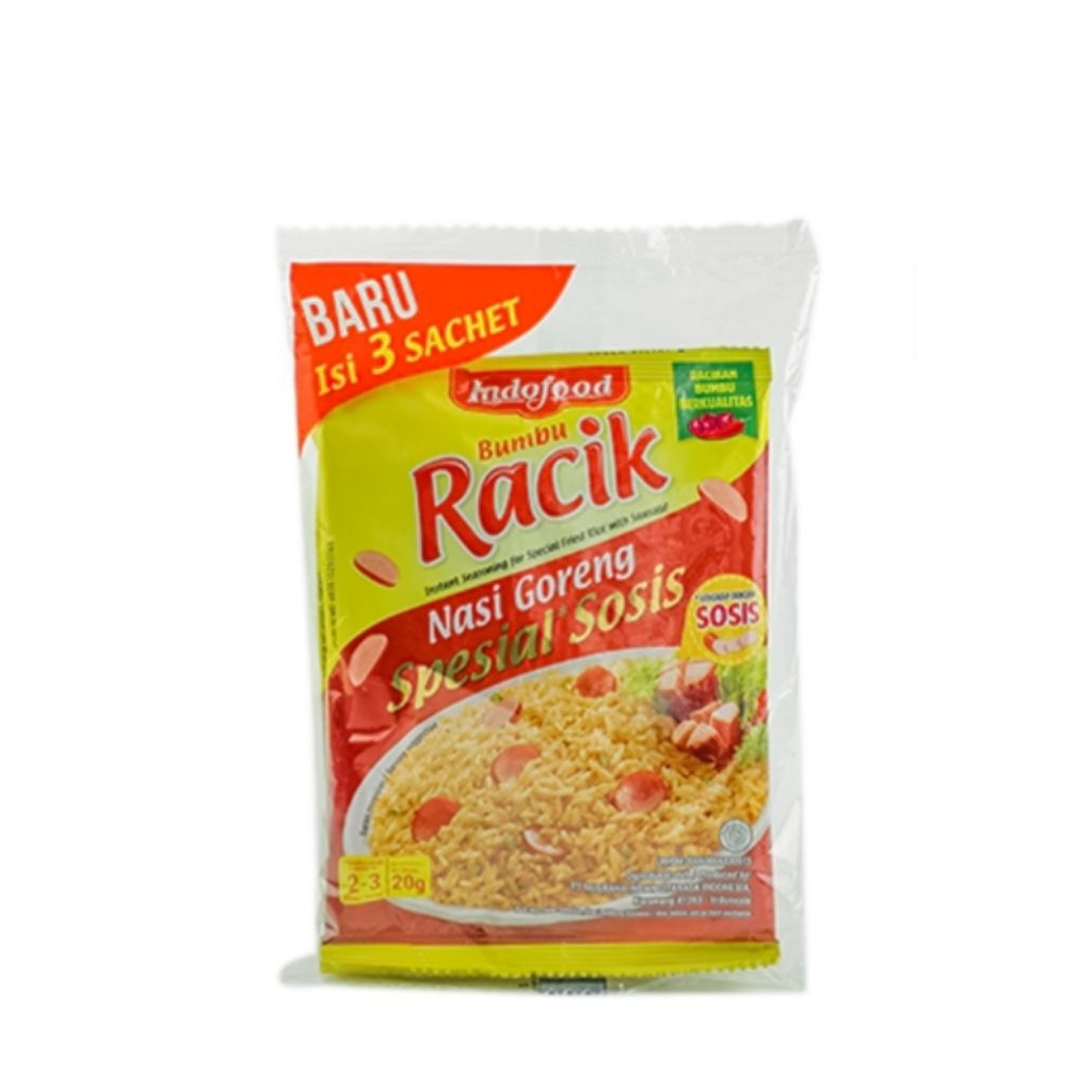 

Indofood bumbu racik nasi goreng spesial sosis 20 gram