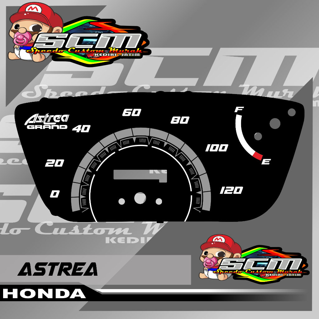 papan speedometer custom honda astrea grand panel spidometer honda astrea grand