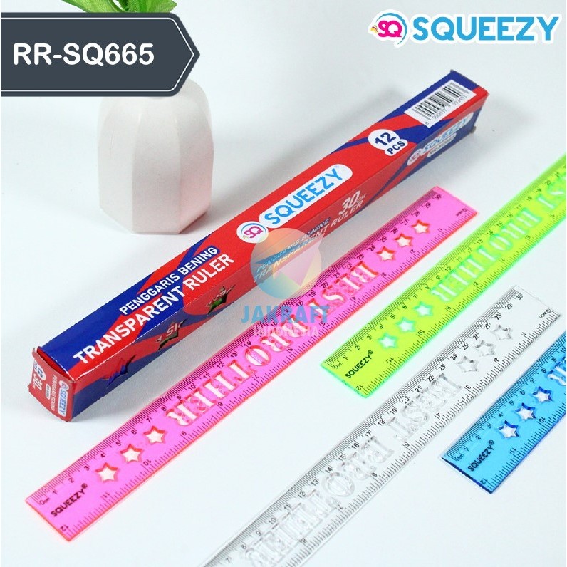 

Penggaris Akrilik Warna SQUEEZY 30cm