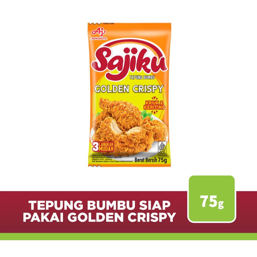 

SAJIKU TEPUNG GOLDEN CRISPY 75GR