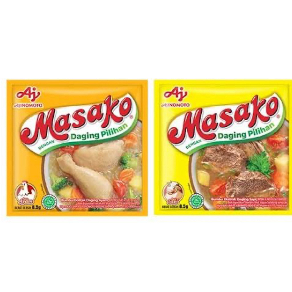 

Masako rasa ayam dan sapi 1 renceng isi 12 pics