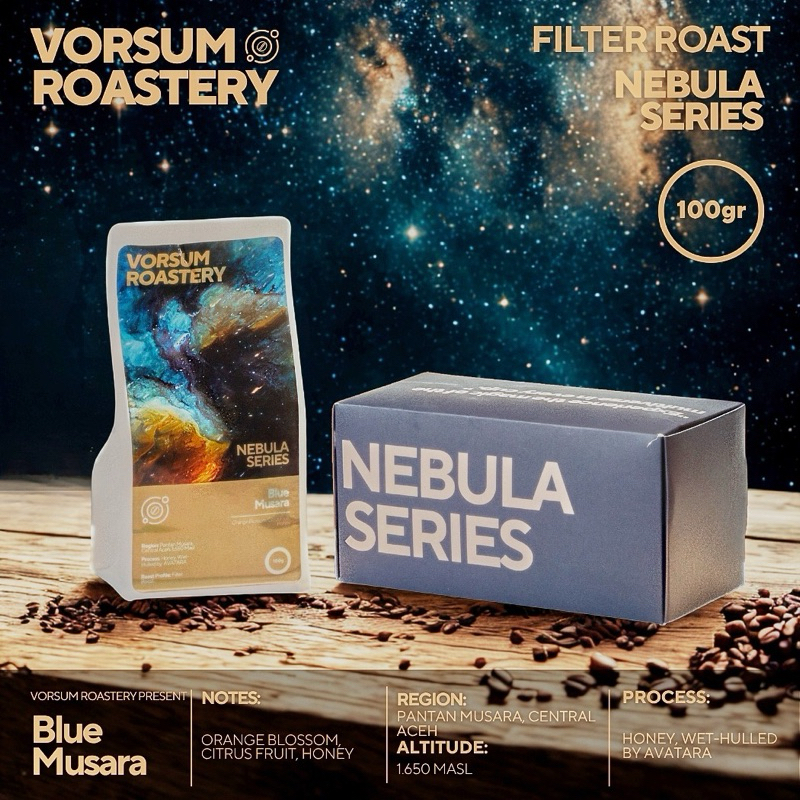 

Avatara Bluemusara (Nebula Series) - Filter Roast Coffee Single Origin 15gr, 100gr, 200gr Vorsum Roastery