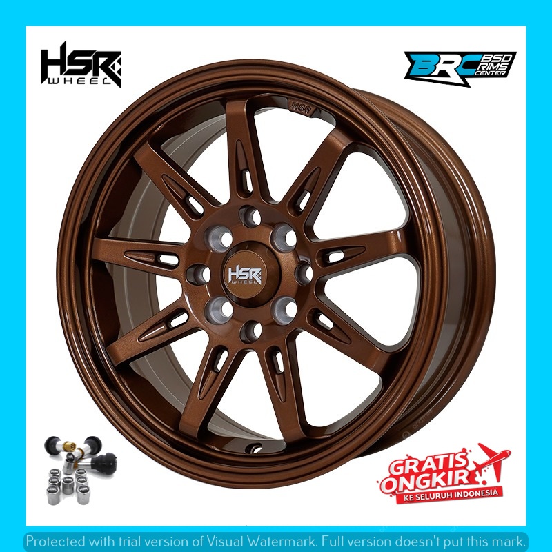 Velg mobil freed brio livina dkk hsr tikala r15 glosyy bronze