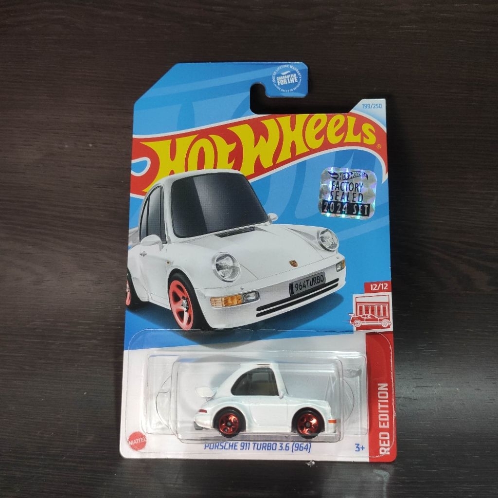 Hot wheels Porsche 911 Turbo 3.6 (964) / Red Edition / Factory Sealed / Rare / Collector / Tooned