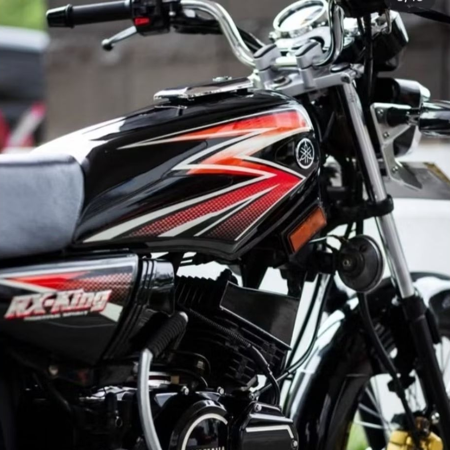 BOK AKI RX KING LIS CROM TEPONG AKI RX KING HITAM BOK AKI KING FULSET STRIPING EMBLEM RX KING BOK AK