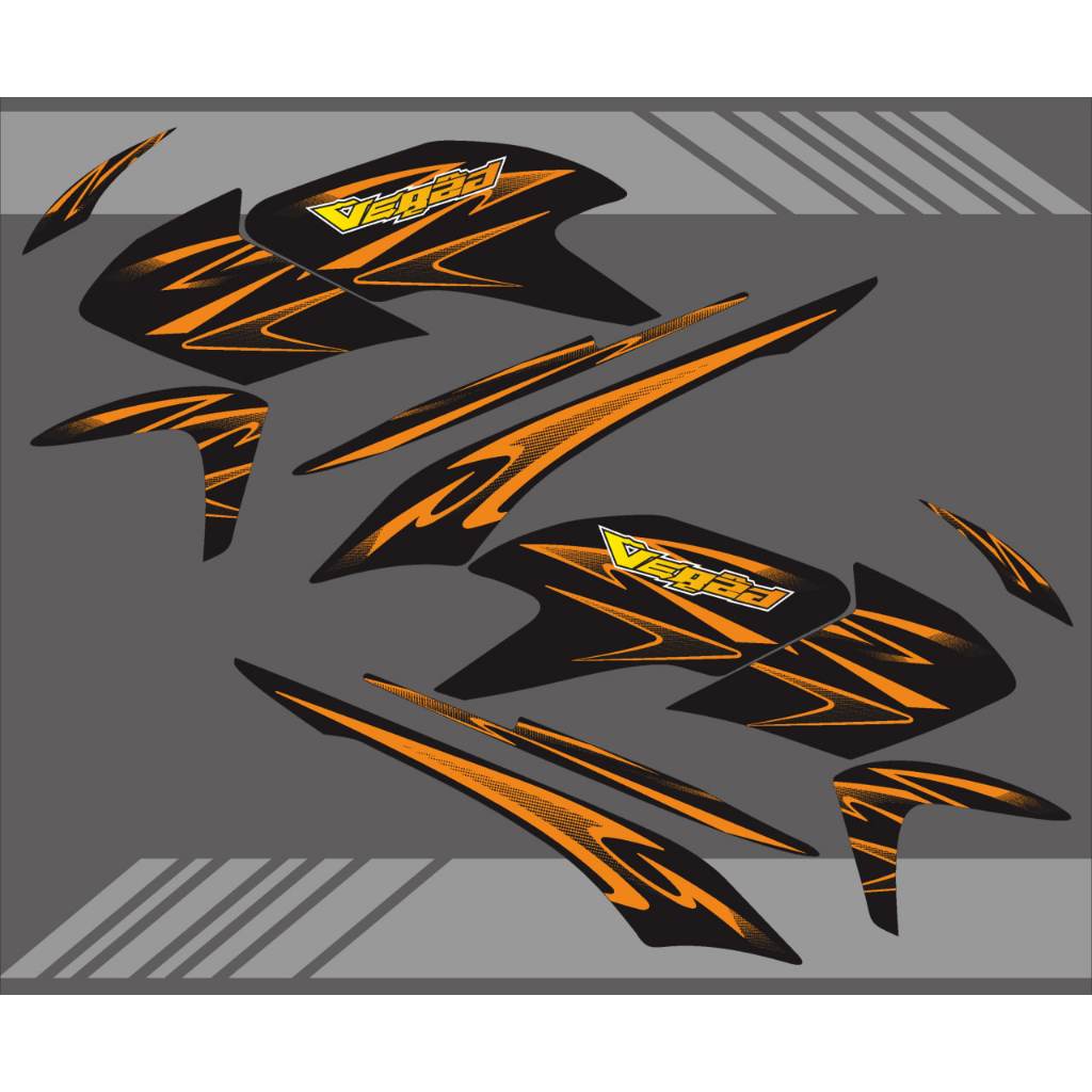 STIKER STRIPING VARIASI HONDA VERZA LAMA TAHUN 2013-2017 GRAFIS VAROREN