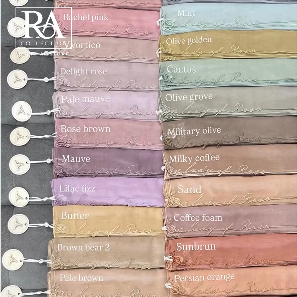 LADY OF ROSE SCARF BY AYU DYAH ANDARI - Original Hijab Jilbab Paris Japan Premium