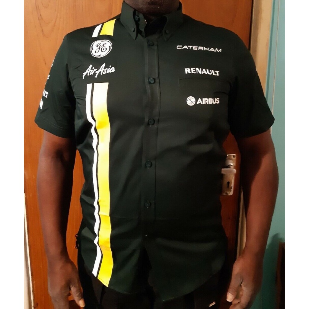 Caterham F1 Team Shirt. Kemeja Pria. Official Formula 1 Merchandise