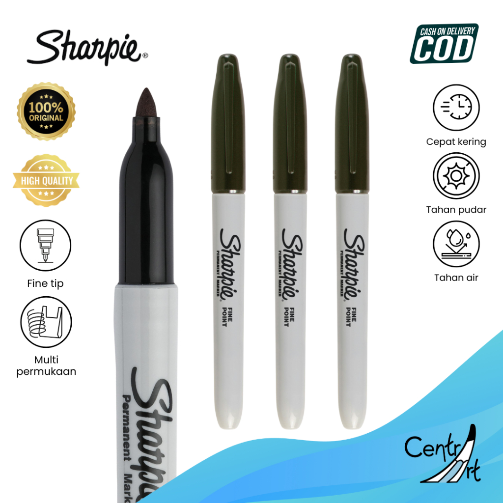 

Sharpie Fine Point Permanent Marker Black marker hitam berkualitas