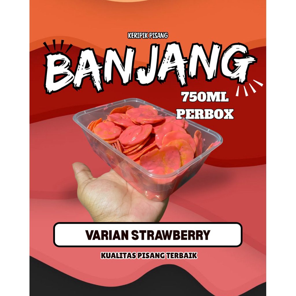 

Termurah keripik lumer rasa stroberi ukuran 750ml by banjang •banana lumajang• bisa cod seluruh indonesia