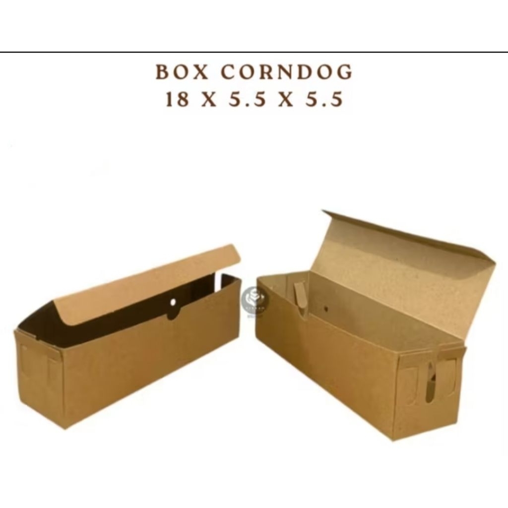 

Kotak corndog / box corndog 18x5.5x5.5cm isi 10pcs