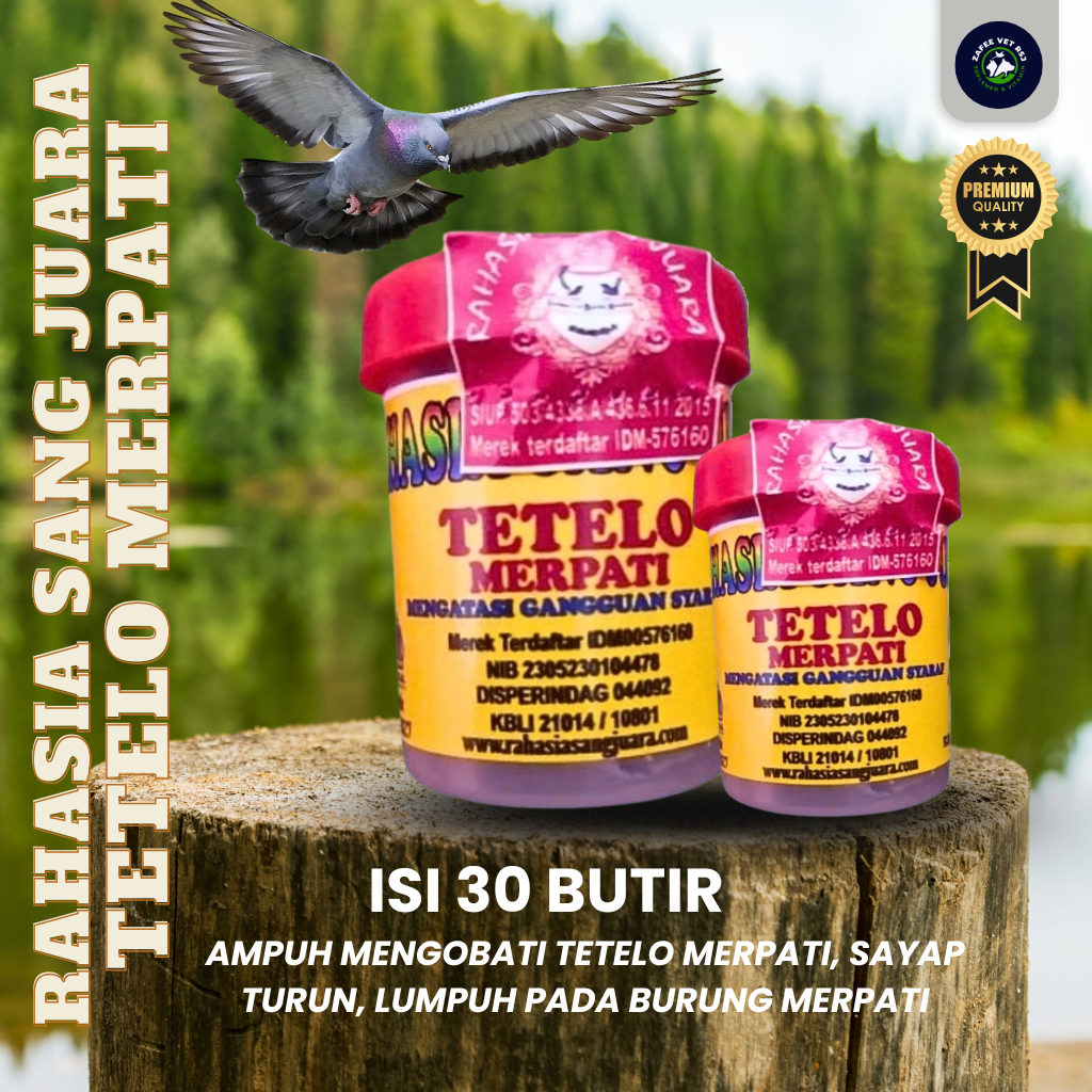 OBAT SYARAF MERPATI | OBAT TETELO MERPATI SAYAP TURUN LUMPUH KAKI PADA BURUNG MERPATI ISI 30 BUTIR