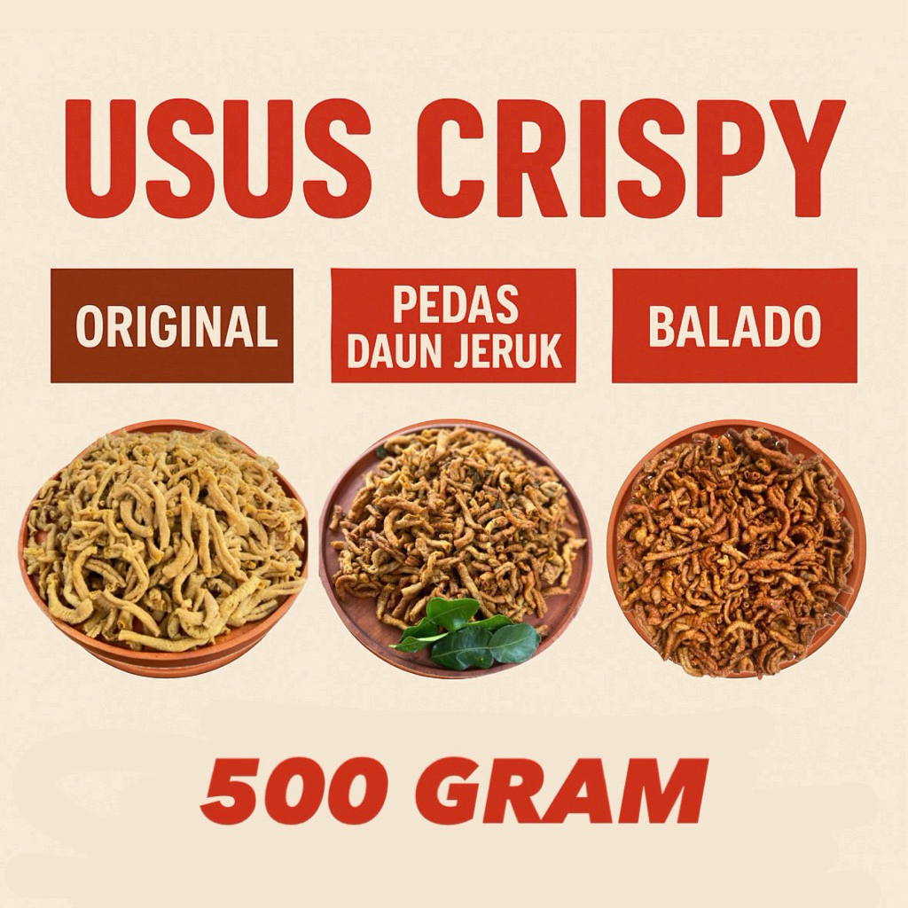 

500g Keripik Usus Renyah Gurih / Keripik Usus Ayam / Kripik Usus Premium