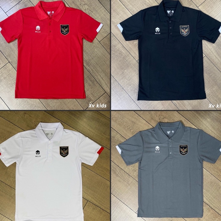 Polo Shirt Official Timnas Indonesia Logo Bordir Komputer Digital  Kaos Kerah Seragam Tim Nasional I