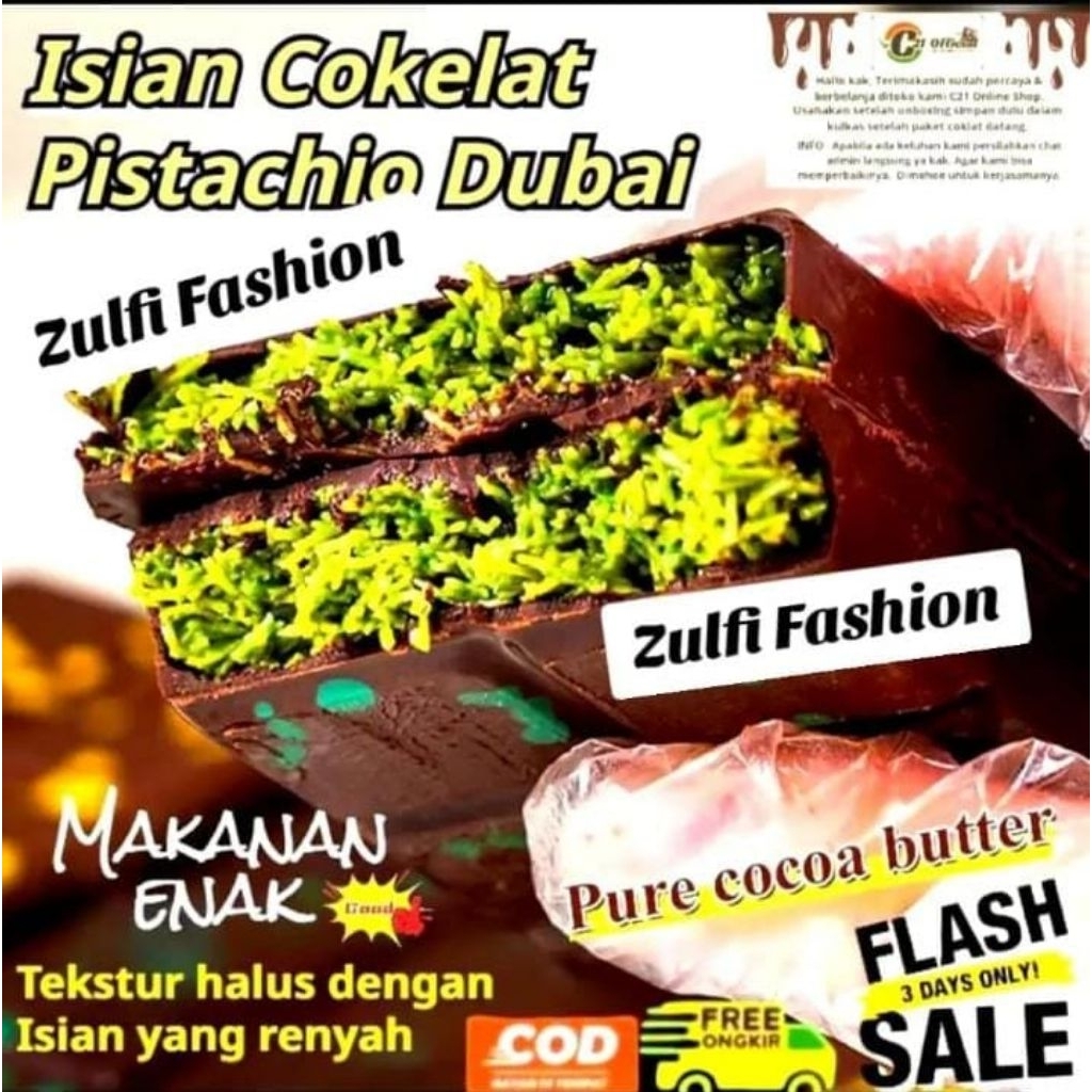 

YANG LAGI VIRAL Coklat Dubai Original "PISTACHIO KUNAFE" Chocolate Viral Lembut Meleleh Dimulut, Berat ±270 gr, Size 16x8 cm ,Choco Food Cemilan Makanan Cokelat