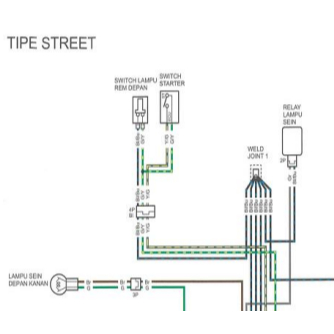 Skema diagram kelistrikan honda Beat Street
