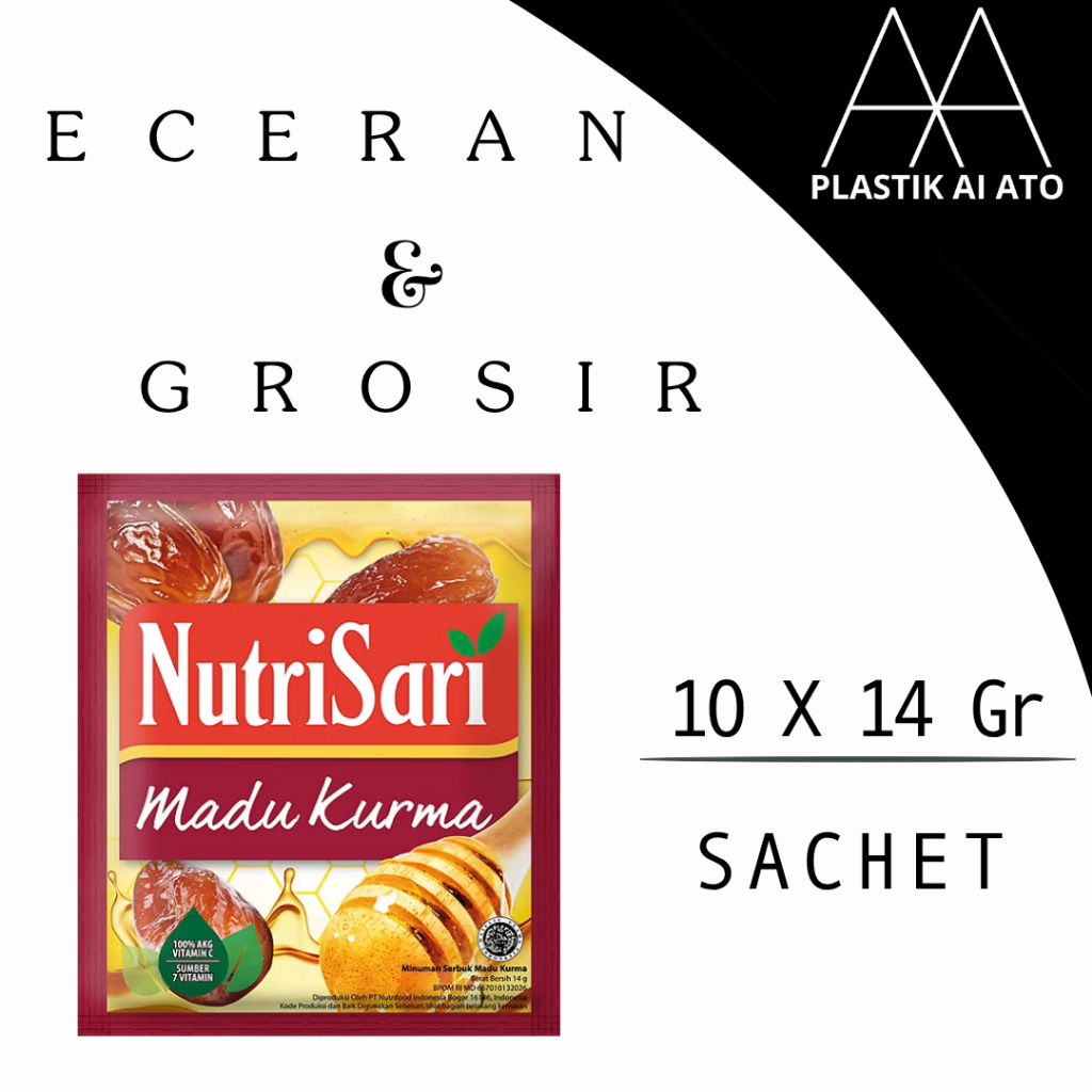 

Nutrisari Madu Kurma 1 Renceng 10x14gr – Minuman Serbuk Segar Untuk Warung | Harga Grosir