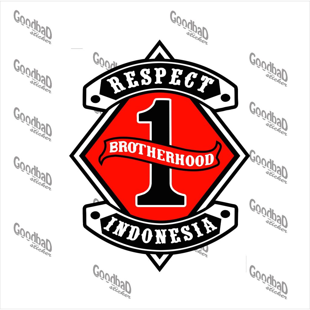 STICKER CUTTING BROTHERHOOD 1 RESPCT INDONESIA