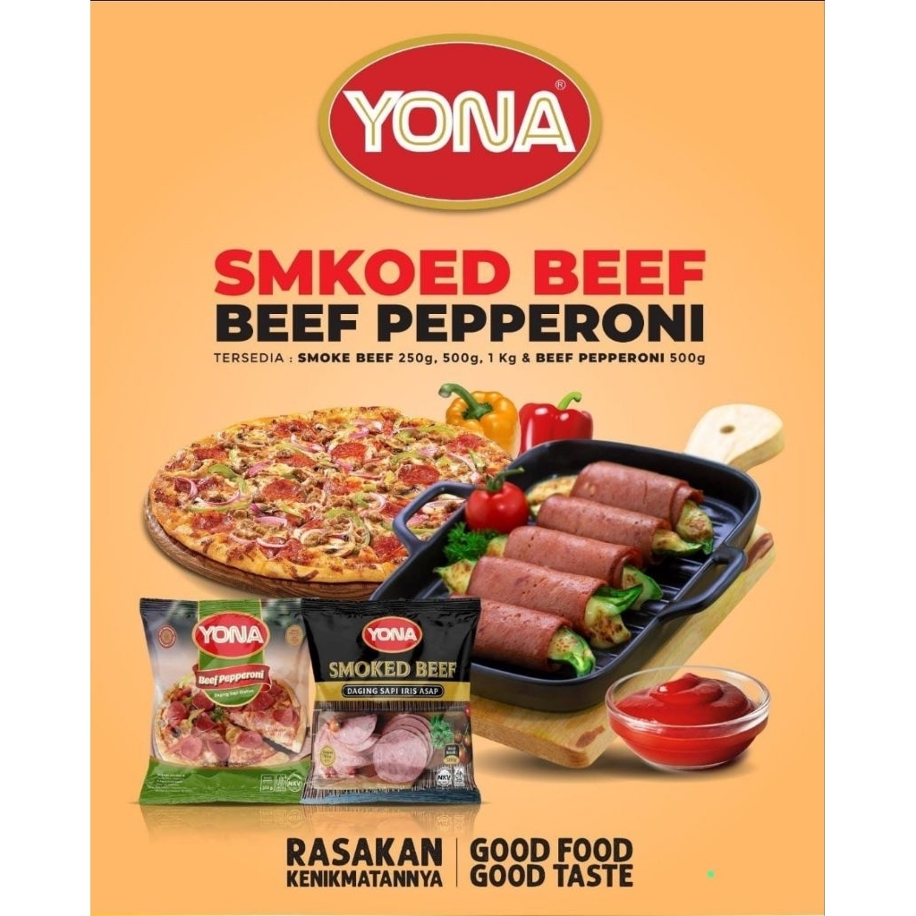 

Yona Beef Pepperoni 500gr