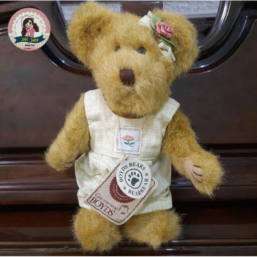 boneka artikulasi teddy bear rare the boyds TJ's best dressed collection 1988-2000