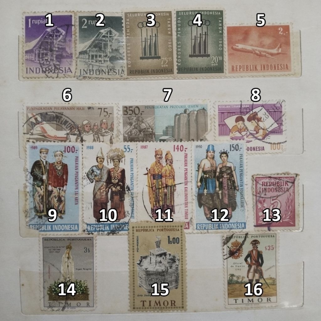 

Perangko Lama Indonesia, Perangko Kuno Vintage Terawat PART 3