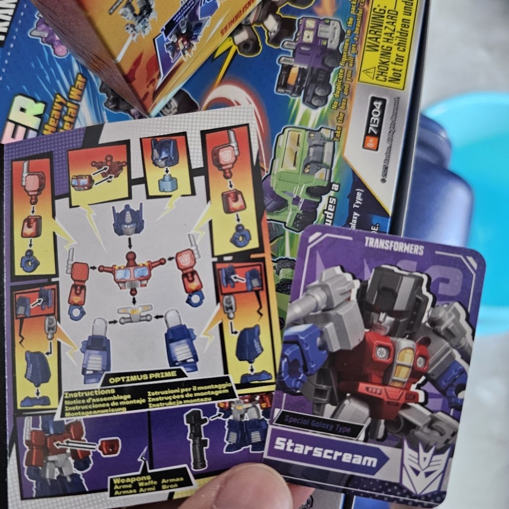 BLOKEES TRANSFORMERS OP SECRET DAN STARSCREAM SECRET, FREE 1 GVD RANDOM