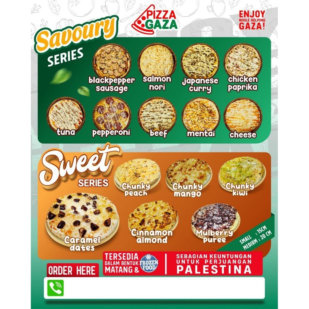 

(READY) PIZZA GAZA FROZEN SMALL
