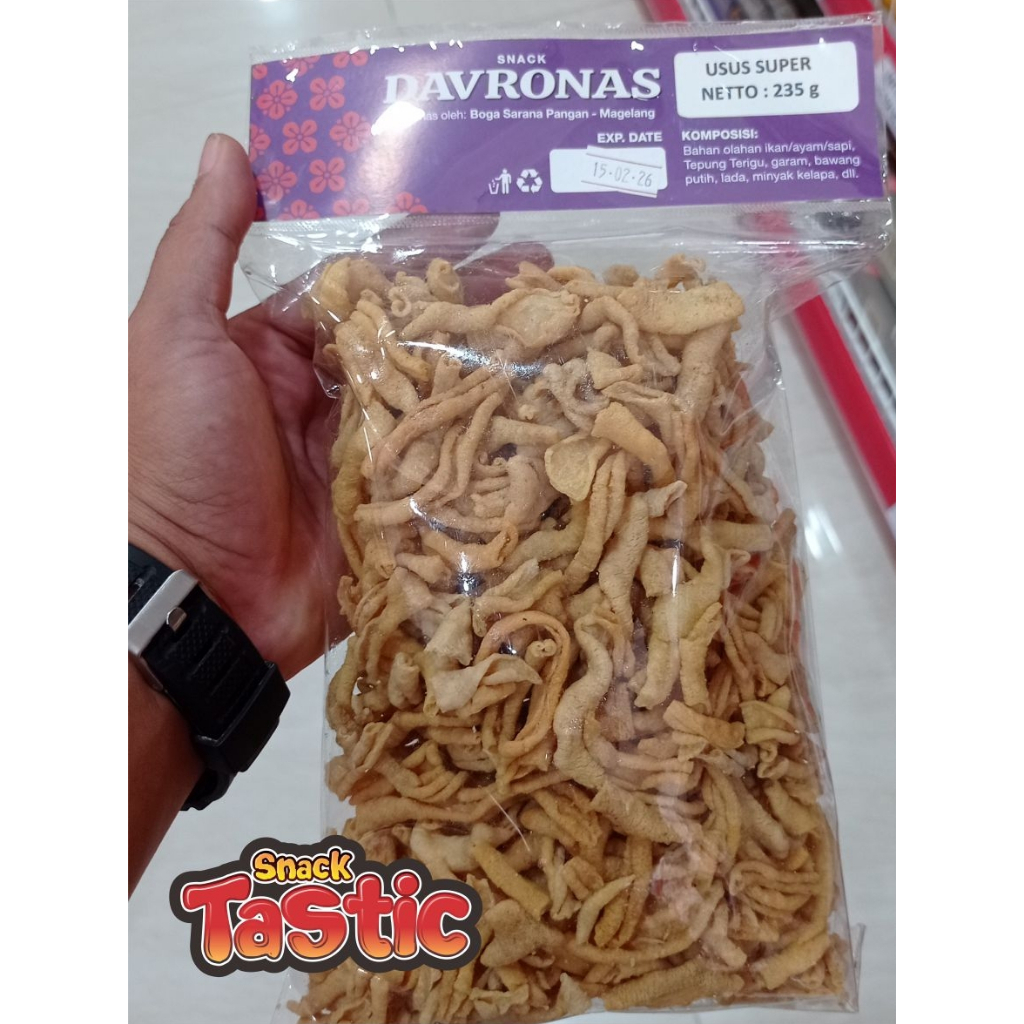 

KERIPIK USUS SUPER snack camilan dan oleh-oleh khas Magelang, Jogja, purworejo, wonosobo