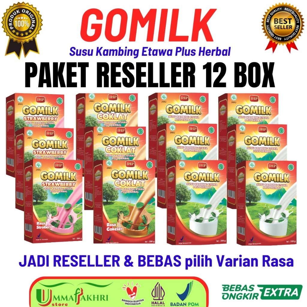 

gomilk paket reseler 13 box