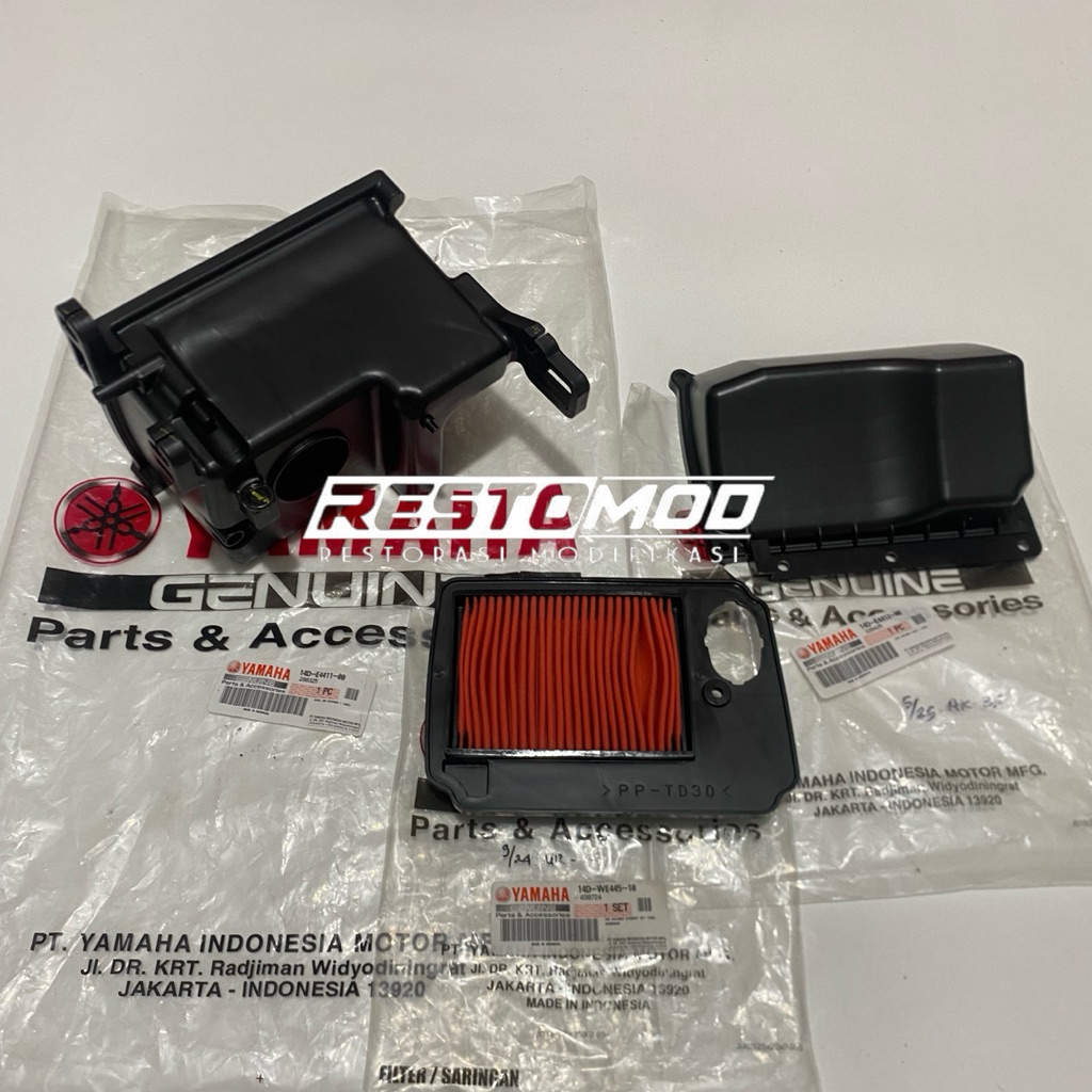 Box Filter mio soul karbu Asli Yamaha Box filter 14D mio soul lama box saringan filter udara mio 14D