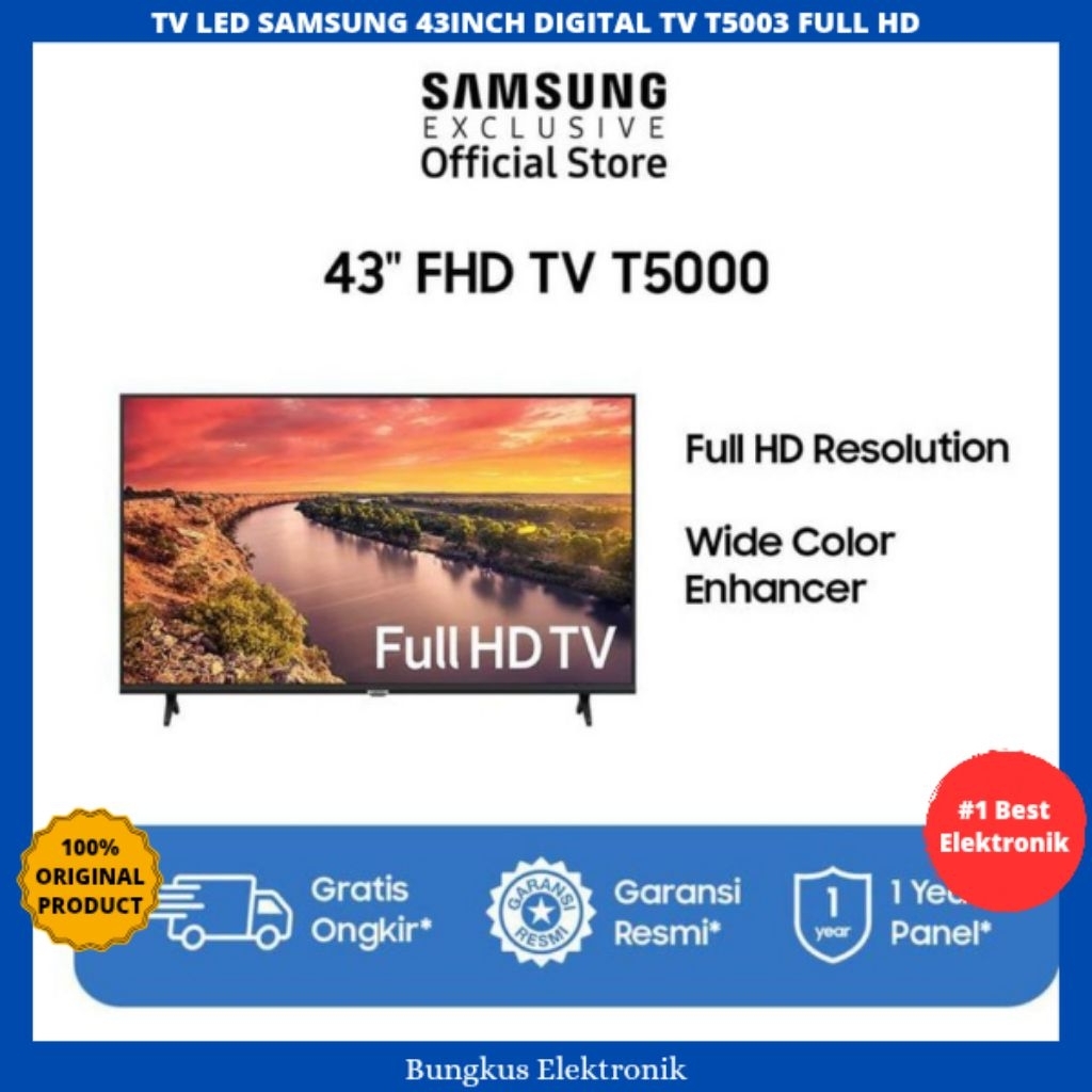 TV LED SAMSUNG 43INCH DIGITAL TV FULL HD T5003 TV SAMSUNG 43INCH